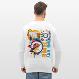 Arkenthos, Uhr, 1st | Roller, Unisex Bio-Sweatshirt - Weiß
