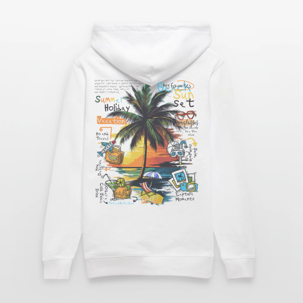 Magnarion, Palmen, 1st | Cruiser, Unisex Bio-Hoodie - Weiß