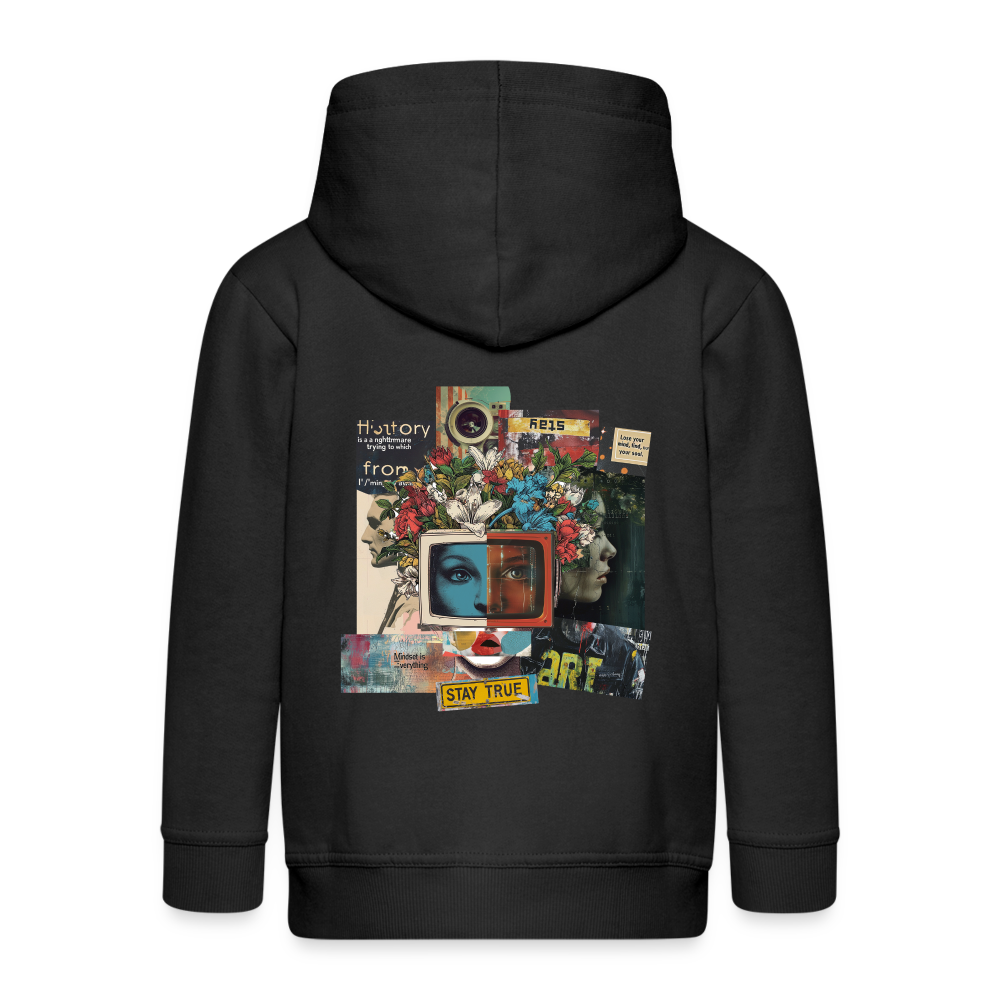 Baranê, Fernseher, 1st | Kinder Zip Hoodie - Schwarz