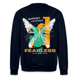 Azazîl, Schmetterling, 1st | Roller, Unisex Bio-Sweatshirt - Navy