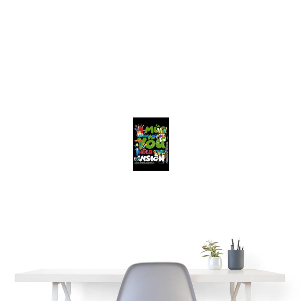 Thesean, Pinsel, 1st | Poster 20x30 cm - Weiß