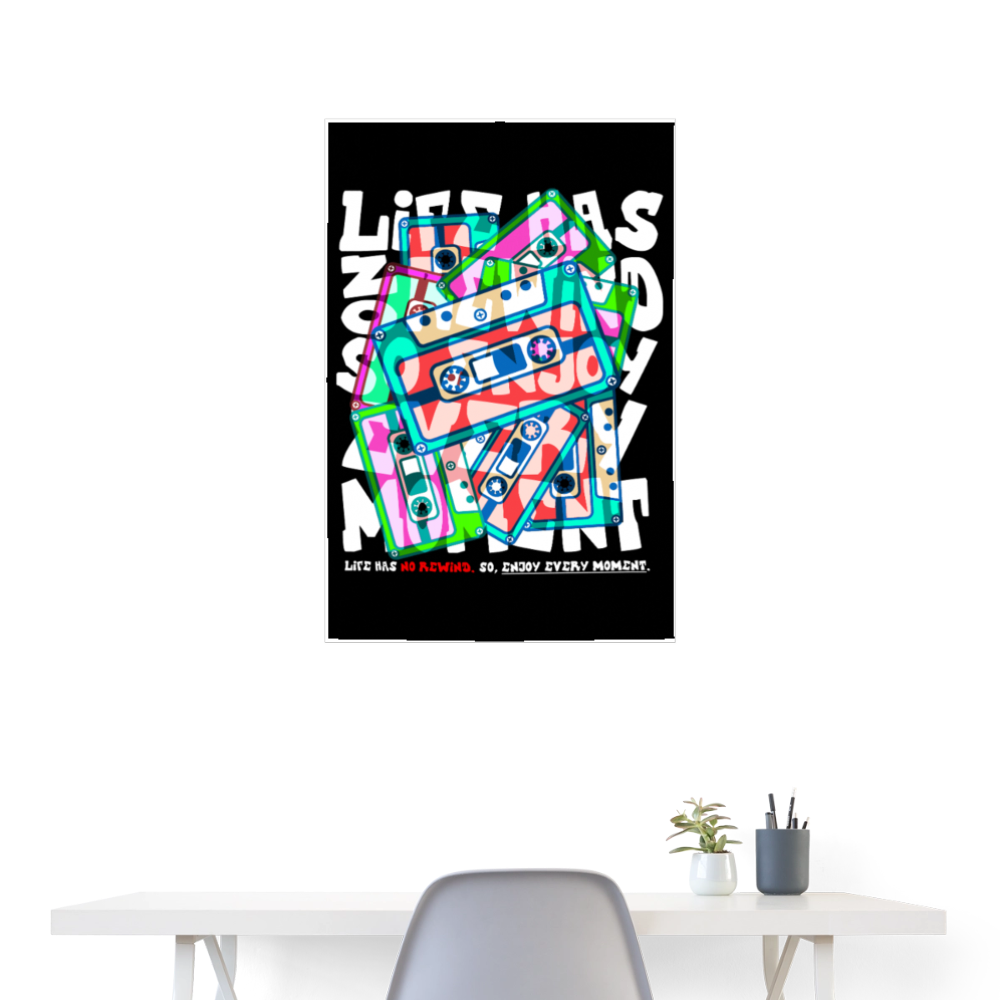 Raijin, Kassetten, 1st | Poster 60x90 cm - Weiß
