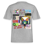 Orvathar, Fernseher, 1st | Essential, Relaxed Fit Unisex Bio T-Shirt - Grau meliert