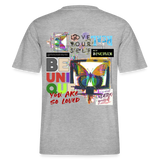 Orvathar, Fernseher, 1st | Essential, Relaxed Fit Unisex Bio T-Shirt - Grau meliert
