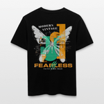 Azazîl, Schmetterling, 1st | Essential, Relaxed Fit Unisex Bio T-Shirt - Schwarz