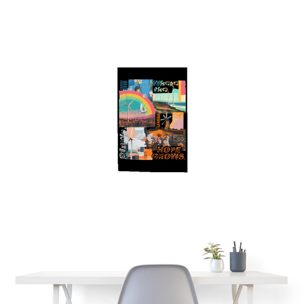 Nyxaris, Windmühle, 1st | Poster 40x60 cm - Weiß