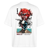 Titanis, Totenkopf, 1st | Blaster, Oversize Bio T-Shirt, Unisex - Weiß
