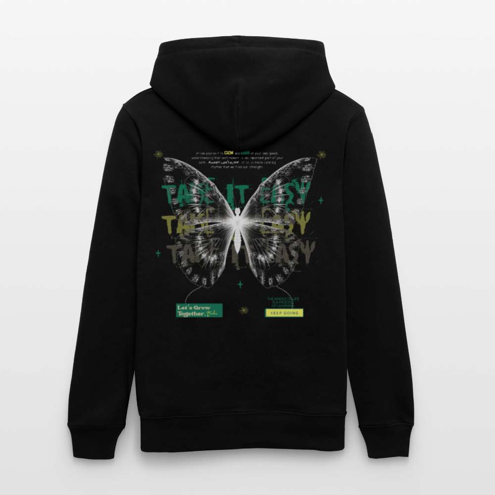 Hesinkar, Schmetterling, 1st | Cruiser, Unisex Bio-Hoodie - Schwarz
