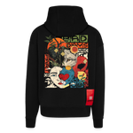 Eosan, Wolf, 1st | Heavyweight Oversized Bio Zip Hoodie, Unisex - SOLID BLACK