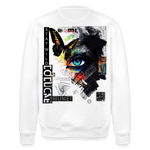 Eldorwyn, Auge, 1st | Roller, Unisex Bio-Sweatshirt - Weiß