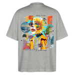 Rivandor, Fantasie, 1st | Blaster, Oversize Bio T-Shirt, Unisex - Grau meliert