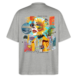 Rivandor, Fantasie, 1st | Blaster, Oversize Bio T-Shirt, Unisex - Grau meliert