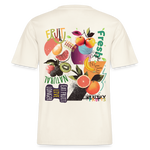 Xerathis, Obst, 1st | Essential, Relaxed Fit Unisex Bio T-Shirt - Naturweiß 