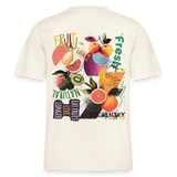 Xerathis, Obst, 1st | Essential, Relaxed Fit Unisex Bio T-Shirt - Naturweiß 