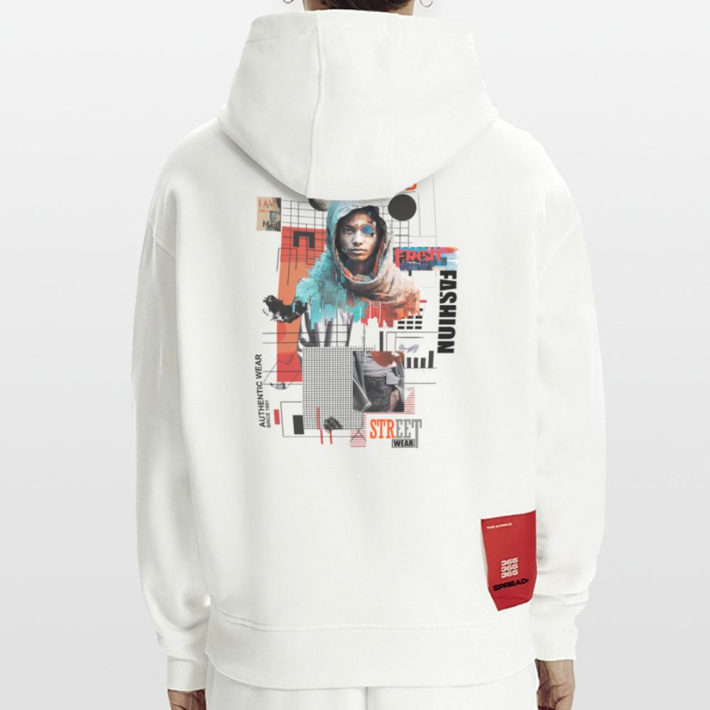 Celestrion, Cyborg, 1st | Heavyweight Oversized Bio Hoodie, Unisex - OFF WHITE