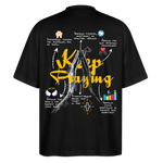 Maian, Beten, 1st | Blaster, Oversize Bio T-Shirt, Unisex - Schwarz