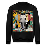 Thanatain, Elefant, 1st | Roller, Unisex Bio-Sweatshirt - Schwarz