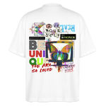 Orvathar, Fernseher, 1st | Blaster, Oversize Bio T-Shirt, Unisex - Weiß