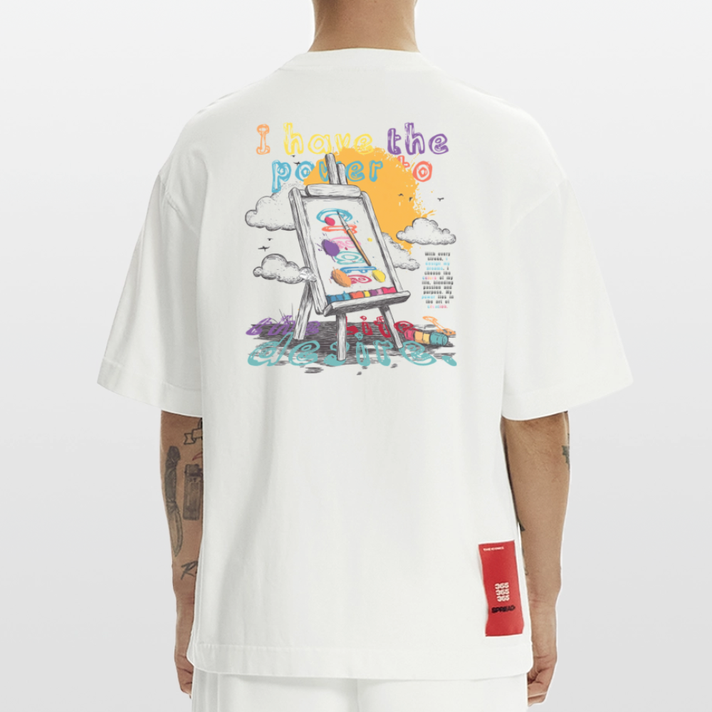 Noctharius, Malen, 1st | Heve, Heavyweight Oversized Bio T-Shirt, Unisex - OFF WHITE