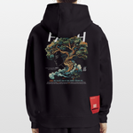 Hades, Baum, 1st | Heavyweight Oversized Bio Hoodie, Unisex - SOLID BLACK