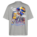 Vorthalos2, Skelet, 1st | Blaster, Oversize Bio T-Shirt, Unisex - Grau meliert