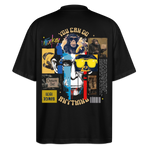 Xurjin, Affe, 1st | Blaster, Oversize Bio T-Shirt, Unisex - Schwarz