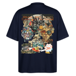 Huitzilopochtli, Gesichter, 1st | Blaster, Oversize Bio T-Shirt, Unisex - Navy