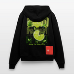 Kali, Limette, 1st | Heavyweight Oversized Bio Zip Hoodie, Unisex - SOLID BLACK