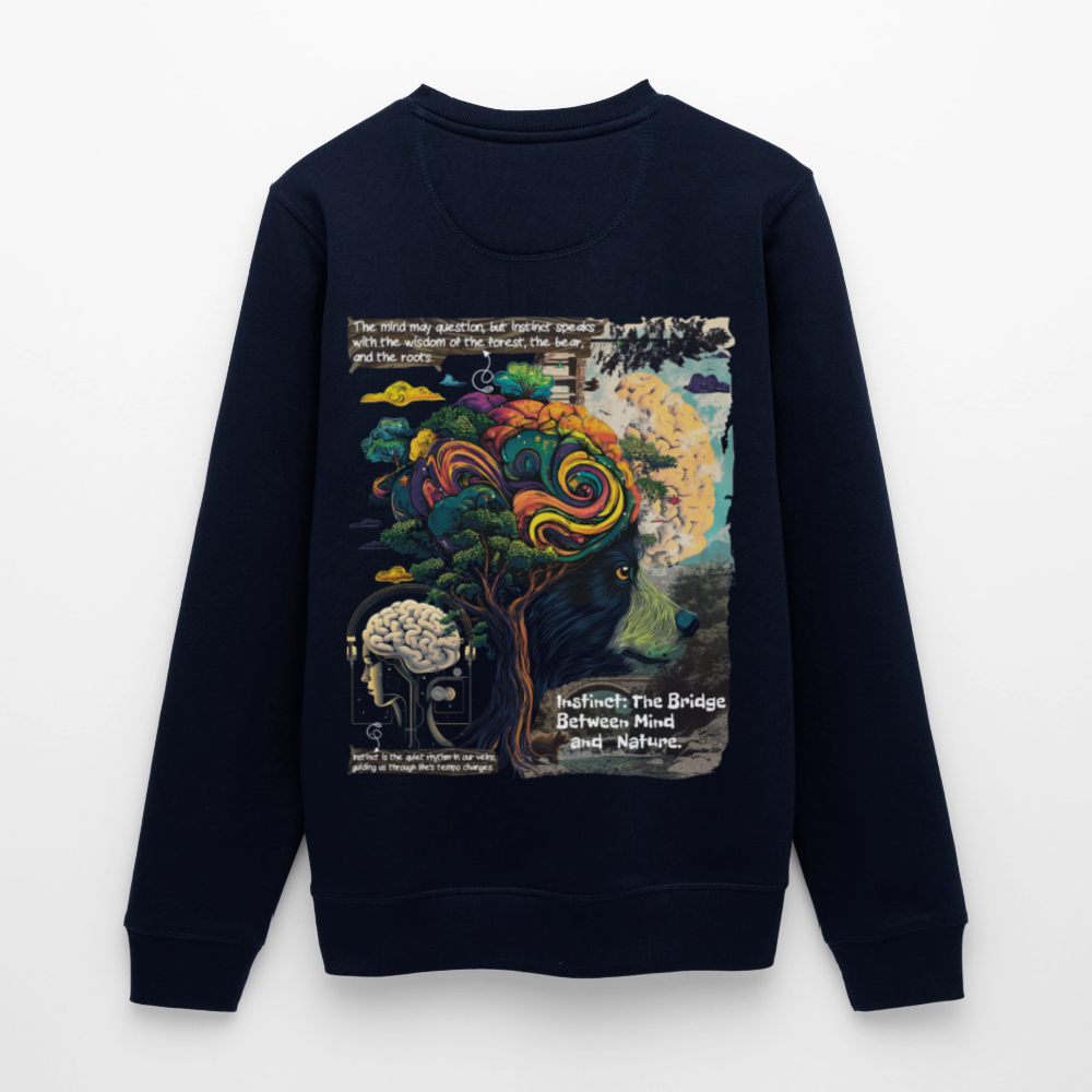 Aphroan, Bär, 1st | Roller, Unisex Bio-Sweatshirt - Navy
