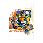 Kepleris, Tiger, 1st | Poster 20x30 cm - Weiß
