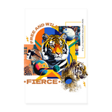 Kepleris, Tiger, 1st | Poster 20x30 cm - Weiß