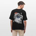 Yuanshi, Auge, 1st | Blaster, Oversize Bio T-Shirt, Unisex - Schwarz