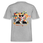Sylvaris, Gesichter, 1st | Essential, Relaxed Fit Unisex Bio T-Shirt - Grau meliert