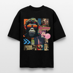 Perîzar, Affen, 1st | Blaster, Oversize Bio T-Shirt, Unisex - Schwarz
