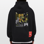Ryujin, Falke, 1st | Heavyweight Oversized Bio Hoodie, Unisex - SOLID BLACK