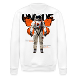 Lunaris, Astronaut, 1st | Roller, Unisex Bio-Sweatshirt - Weiß