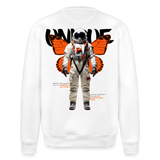 Lunaris, Astronaut, 1st | Roller, Unisex Bio-Sweatshirt - Weiß