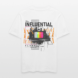 Flamethar, Fernseher, 1st | Essential, Relaxed Fit Unisex Bio T-Shirt - Weiß