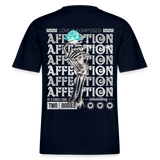 Hestian, Rose, 1st | Essential, Relaxed Fit Unisex Bio T-Shirt - Navy