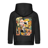 Vaelthar, Blumen, 1st | Kinder Zip Hoodie - Schwarz