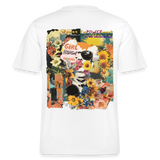 Vaelthar, Blumen, 1st | Essential, Relaxed Fit Unisex Bio T-Shirt - Weiß