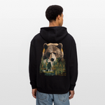 Ghadab, Bär, 1st | Freshhood, Oversized Unisex Hoodie - Schwarz