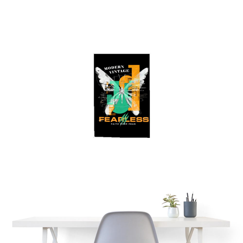Azazîl, Schmetterling, 1st | Poster 40x60 cm - Weiß
