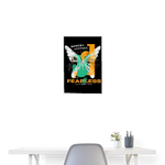 Azazîl, Schmetterling, 1st | Poster 40x60 cm - Weiß