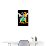 Azazîl, Schmetterling, 1st | Poster 40x60 cm - Weiß