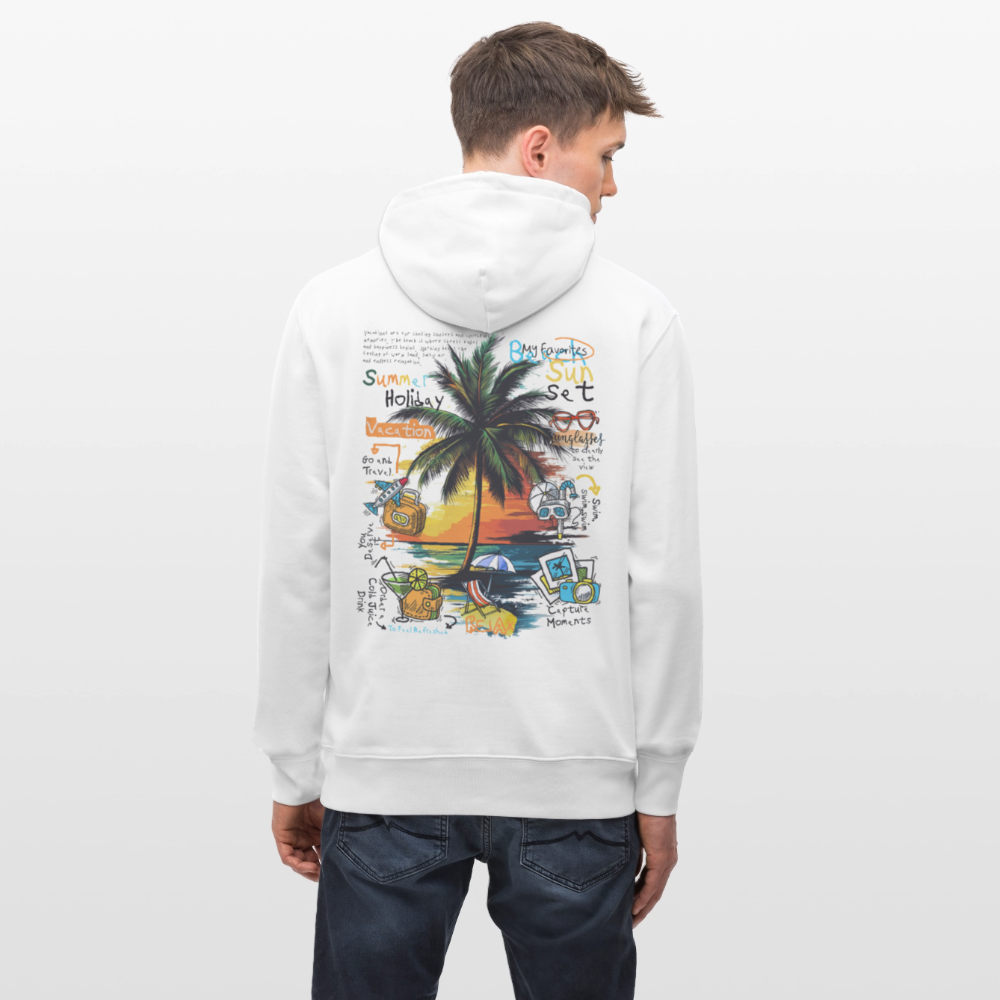 Magnarion, Palmen, 1st | Cruiser, Unisex Bio-Hoodie - Weiß