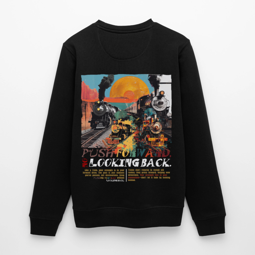 Morphean, Lokomotive, 1st | Roller, Unisex Bio-Sweatshirt - Schwarz
