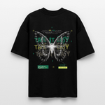 Hesinkar, Schmetterling, 1st | Blaster, Oversize Bio T-Shirt, Unisex - Schwarz