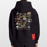 Tritonan, Kaffee, 1st | Heavyweight Oversized Bio Hoodie, Unisex - SOLID BLACK