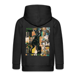 Xantherion, Schildkröte, 1st | Kinder Zip Hoodie - Schwarz